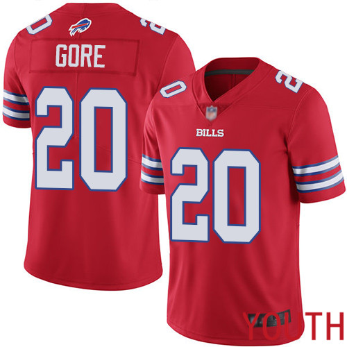 Youth Buffalo Bills #20 Frank Gore Limited Red Rush Vapor Untouchable NFL Jersey